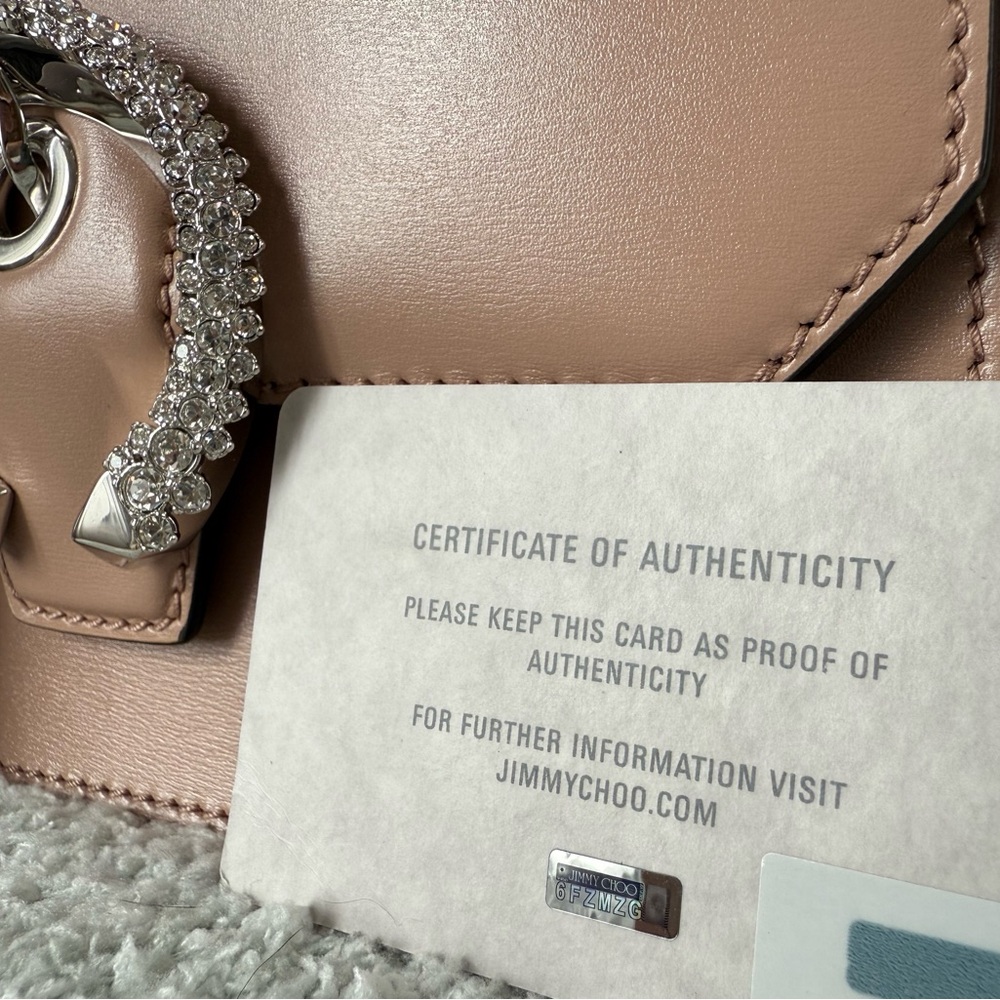 Jimmy Choo Pink Crossbody Bag with Sparkling Hardware - Picture 5 of 12